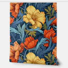 Lichtgevende sprookjesachtige tuin botanisch behang