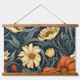 Lichtgevende sprookjesachtige tuin botanisch hangend wandkleed