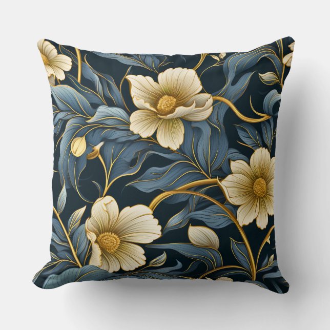 Lichtgevende sprookjesachtige tuin botanisch kussen (Voorkant)