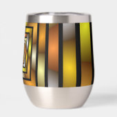 Lichtgevende Tunnel Kleurrijke Trippy Fractal Grap (Achterkant)