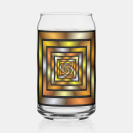 Lichtgevende Tunnel Kleurrijke Trippy Fractal Grap Blikvorm Glas