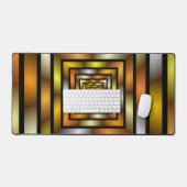 Lichtgevende Tunnel Kleurrijke Trippy Fractal Grap Bureaumat (Keyboard & Muis)