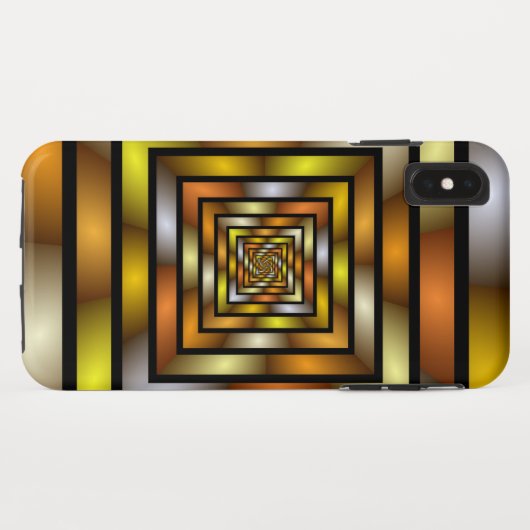 Lichtgevende Tunnel Kleurrijke Trippy Fractal Grap Case-Mate iPhone Case (Achterkant (horizontaal))