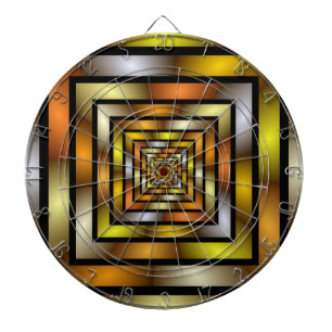 Lichtgevende Tunnel Kleurrijke Trippy Fractal Grap Dartbord