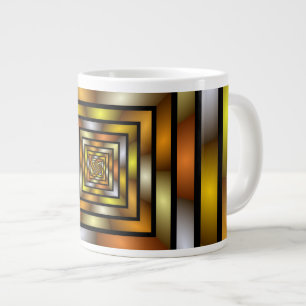 Lichtgevende Tunnel Kleurrijke Trippy Fractal Grap Grote Koffiekop