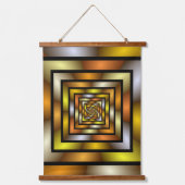 Lichtgevende Tunnel Kleurrijke Trippy Fractal Grap Hangend Wandkleed (Voorkant)