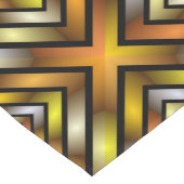 Lichtgevende Tunnel Kleurrijke Trippy Fractal Grap Korte Tafelloper (Hoek)