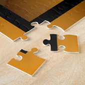 Lichtgevende Tunnel Kleurrijke Trippy Fractal Grap Legpuzzel (Zijkant)