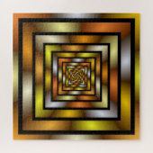 Lichtgevende Tunnel Kleurrijke Trippy Fractal Grap Legpuzzel (Horizontaal)