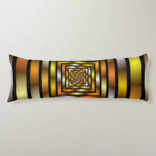 Lichtgevende Tunnel Kleurrijke Trippy Fractal Grap Lichaamskussen