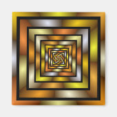 Lichtgevende Tunnel Kleurrijke Trippy Fractal Grap Magneet (Voorkant)