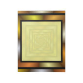 Lichtgevende Tunnel Kleurrijke Trippy Fractal Grap Notitieblok (Linkerzijde)