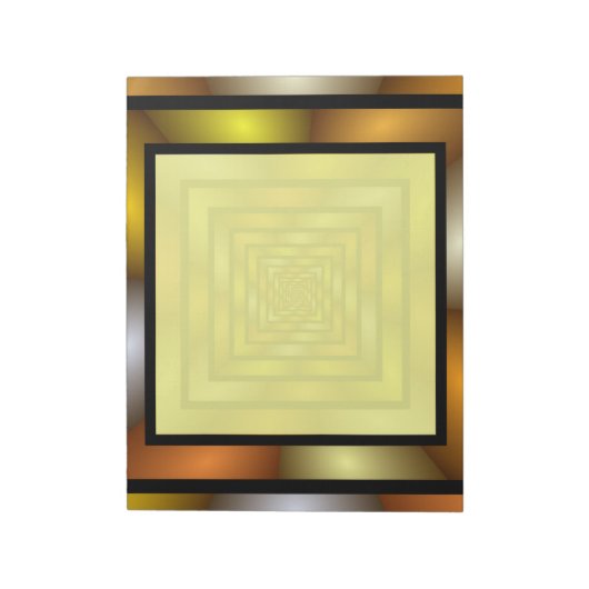 Lichtgevende Tunnel Kleurrijke Trippy Fractal Grap Notitieblok (Linkerzijde)