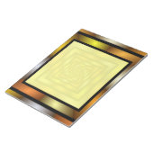 Lichtgevende Tunnel Kleurrijke Trippy Fractal Grap Notitieblok (Schuin)