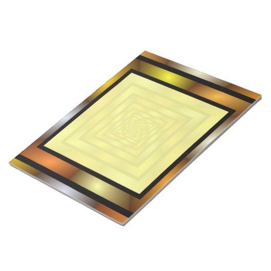 Lichtgevende Tunnel Kleurrijke Trippy Fractal Grap Notitieblok (Schuin)