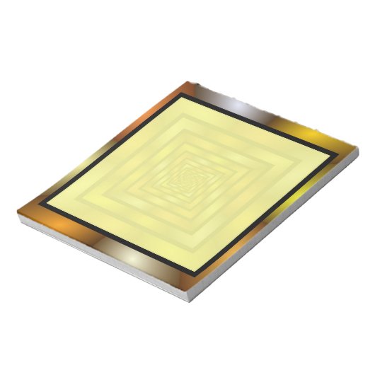 Lichtgevende Tunnel Kleurrijke Trippy Fractal Grap Notitieblok (Linkerzijde)