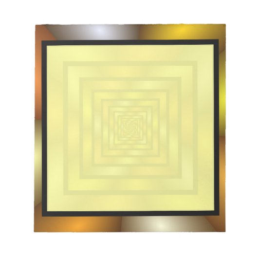 Lichtgevende Tunnel Kleurrijke Trippy Fractal Grap Notitieblok (Voorkant)