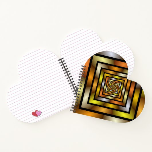 Lichtgevende Tunnel Kleurrijke Trippy Fractal Grap Notitieboek (Binnen)