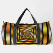 Lichtgevende Tunnel Kleurrijke Trippy Fractal Grap Plunjezak (Achterkant)