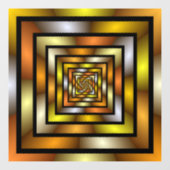 Lichtgevende Tunnel Kleurrijke Trippy Fractal Grap Raamsticker (Vel)