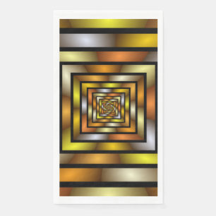 Lichtgevende Tunnel Kleurrijke Trippy Fractal Grap Servet