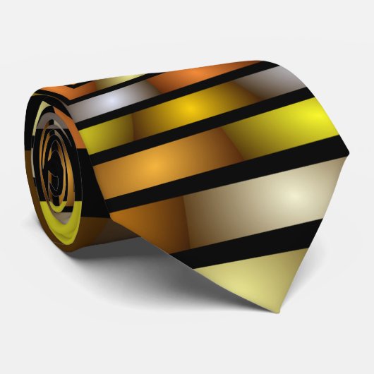 Lichtgevende Tunnel Kleurrijke Trippy Fractal Grap Stropdas (Opgerold)