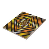 Lichtgevende Tunnel Kleurrijke Trippy Fractal Grap Tegeltje (Zijkant)