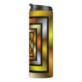 Lichtgevende Tunnel Kleurrijke Trippy Fractal Grap Thermosbeker (Geroteerd rechts)