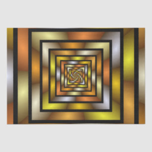 Lichtgevende Tunnel Kleurrijke Trippy Fractal Grap Tissuepapier