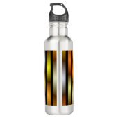 Lichtgevende Tunnel Kleurrijke Trippy Fractal Grap Waterfles (Achterkant)