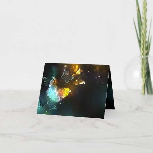 Lichtgevende vlinder en nachtvlinders aankondiging (Voorkant)