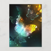 Lichtgevende vlinder en nachtvlinders advieskaart (Voorkant)