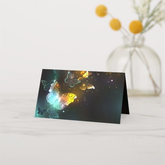 Lichtgevende vlinder en nachtvlinders afsprakenkaart (Achterkant)