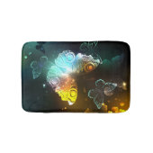 Lichtgevende vlinder en nachtvlinders badmat (Voorkant)