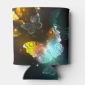 Lichtgevende vlinder en nachtvlinders blikjeskoeler (Achterkant)