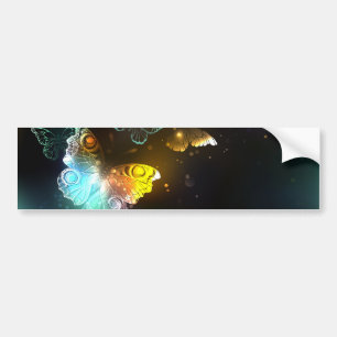 Lichtgevende vlinder en nachtvlinders bumpersticker