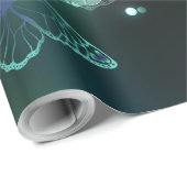 Lichtgevende vlinder en nachtvlinders cadeaupapier (Rol Hoek)
