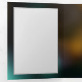 Lichtgevende vlinder en nachtvlinders drieluik wenskaart (Binnenzijde eerst)