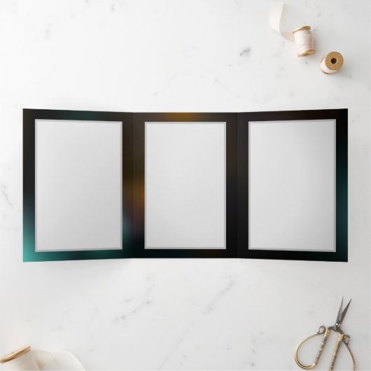 Lichtgevende vlinder en nachtvlinders drieluik wenskaart (Binnen)