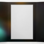 Lichtgevende vlinder en nachtvlinders drieluik wenskaart (Binnenkant midden)