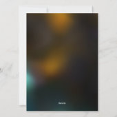 Lichtgevende vlinder en nachtvlinders feestdagenkaart (Achterkant)