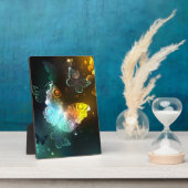 Lichtgevende vlinder en nachtvlinders fotoplaat (Zijkant)