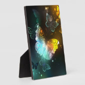 Lichtgevende vlinder en nachtvlinders fotoplaat (Zijkant)