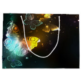 Lichtgevende vlinder en nachtvlinders groot cadeauzakje (Achterkant)