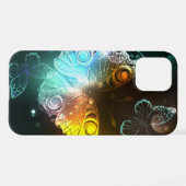 Lichtgevende vlinder en nachtvlinders iPhone hoesje (Achterkant horizontaal)
