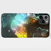 Lichtgevende vlinder en nachtvlinders iPhone hoesje (Achterkant horizontaal)