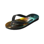 Lichtgevende vlinder en nachtvlinders kinder teenslippers (Schuin)