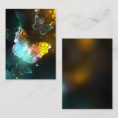 Lichtgevende vlinder en nachtvlinders kortingskaartje (Voorkant / Achterkant)