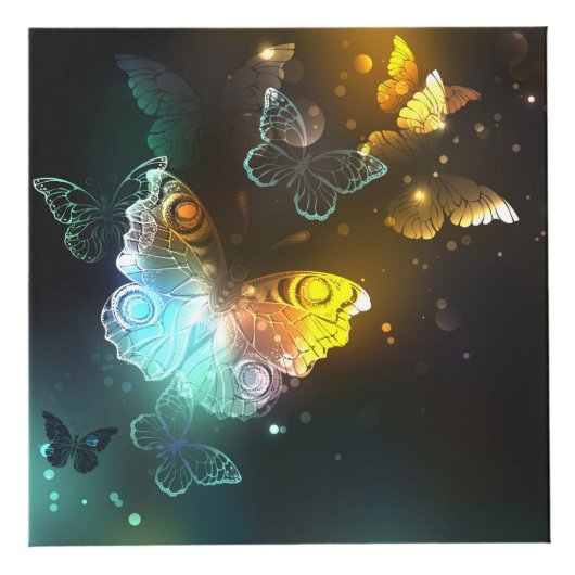 Lichtgevende vlinder en nachtvlinders kubus (Voorkant)