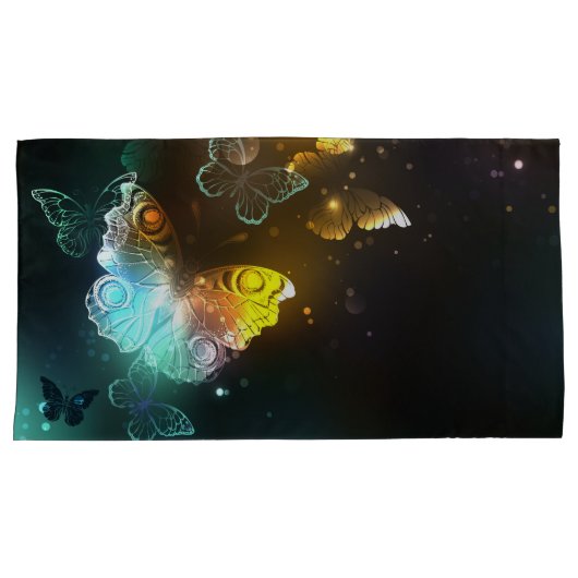 Lichtgevende vlinder en nachtvlinders kussensloop (Voorkant-Rechts)